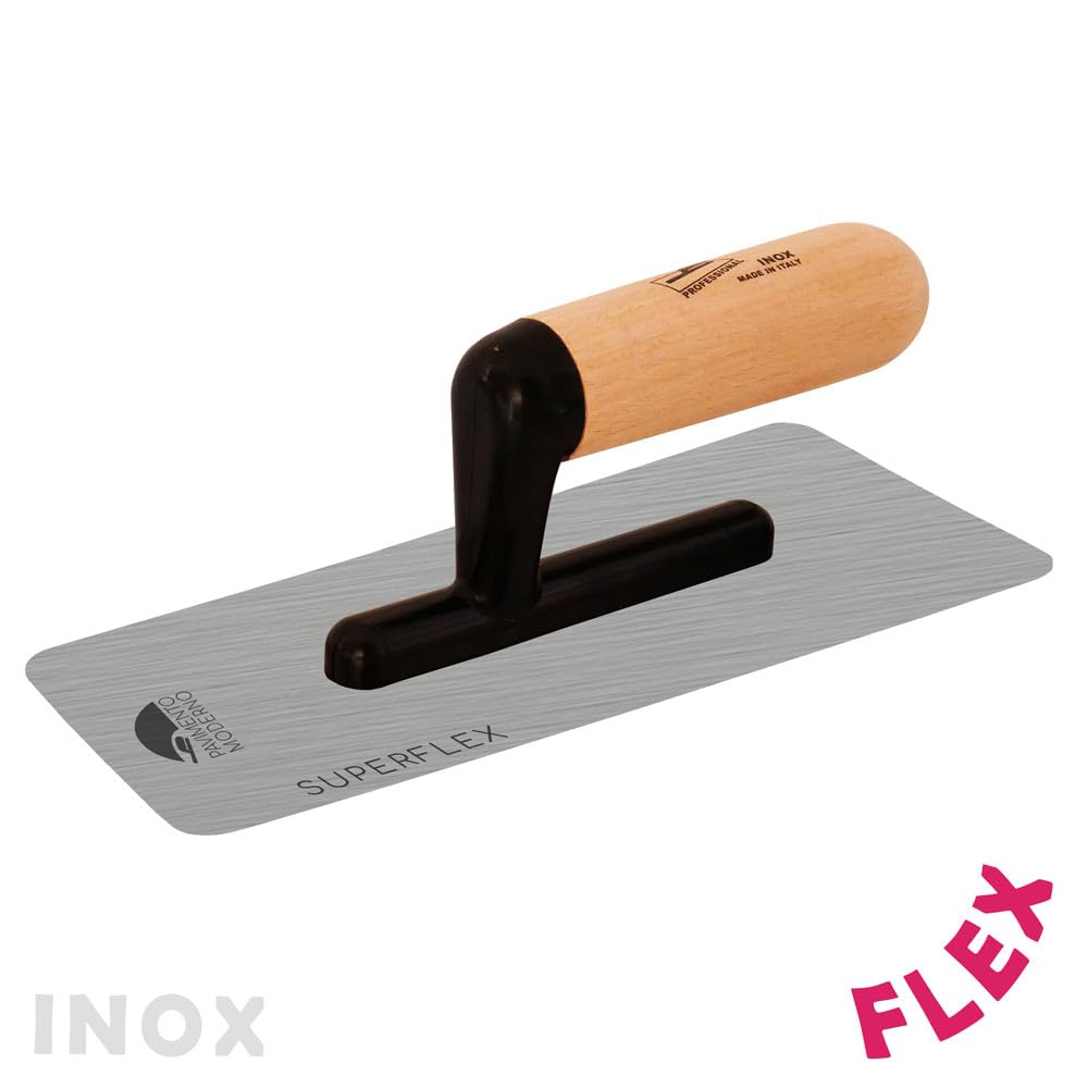 Spatola Americana Superflex Acciaio Inox per resine 240×100mm Frattazzo Super Flex flessibile