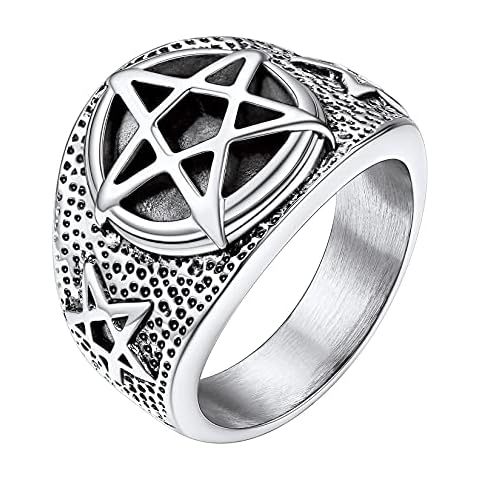 PROSTEEL Anillo Antialergica con Estrellas de Cinco Puntas Cover