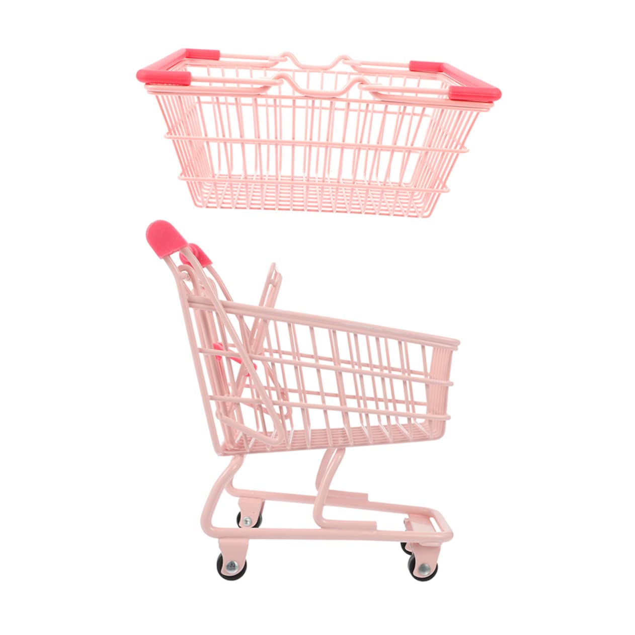 BRIGHTFUFU1 Set Shopping Basket Shopping Cart Small Basket with Handle Shopping Cart for Shopping Cart Shopping Cart Toy Shopping Cart Mini Shopping Cart Mini Cart