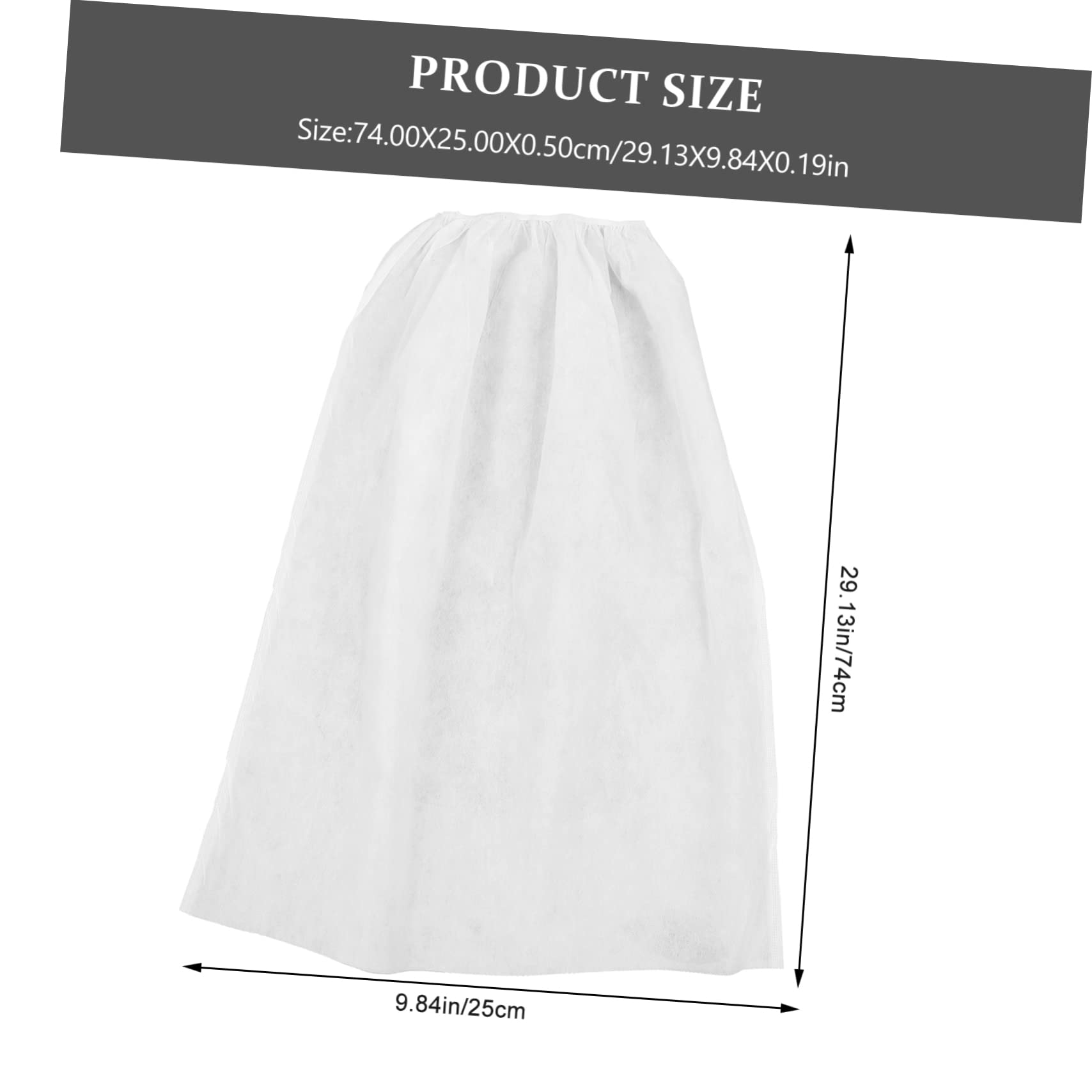 GALPADA Multi-purpose Women's Bath Skirt 20pcs Disposable Spa Wrap Non-woven One-time Shower Skirt