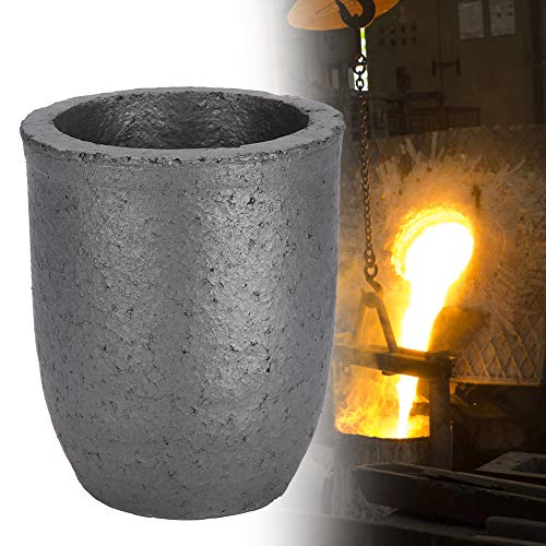 Wosune Creuset en graphite de coulée, bonne conductivité thermique, économie d'énergie, 1 kg/2 kg/3 kg, creuset en graphite pour alliages d' expérimentation à domicile (3 kg