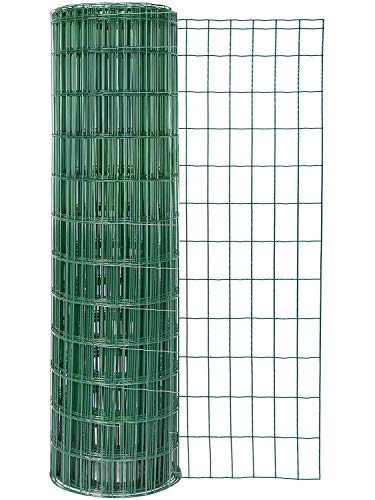 Alberts 605018 Schweissgitter Fix-Clip Pro | Gartenzaun, Rankgitter und Wildzaun | Höhe: 153 cm, Länge: 10 m, Maschenweite: 50 x 100 mm | Mit Fix-Clip-System | grün