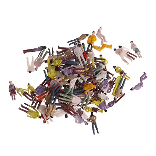 Popolare Modellino di costruzione in scala 1:75 People HO Painted Figura Passenger 100X
