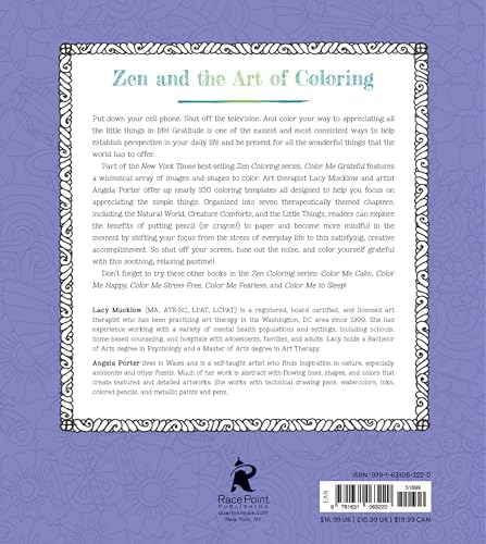 Color Me Grateful: Nearly 100 Coloring Templates for Appreciating the Little Things in Life