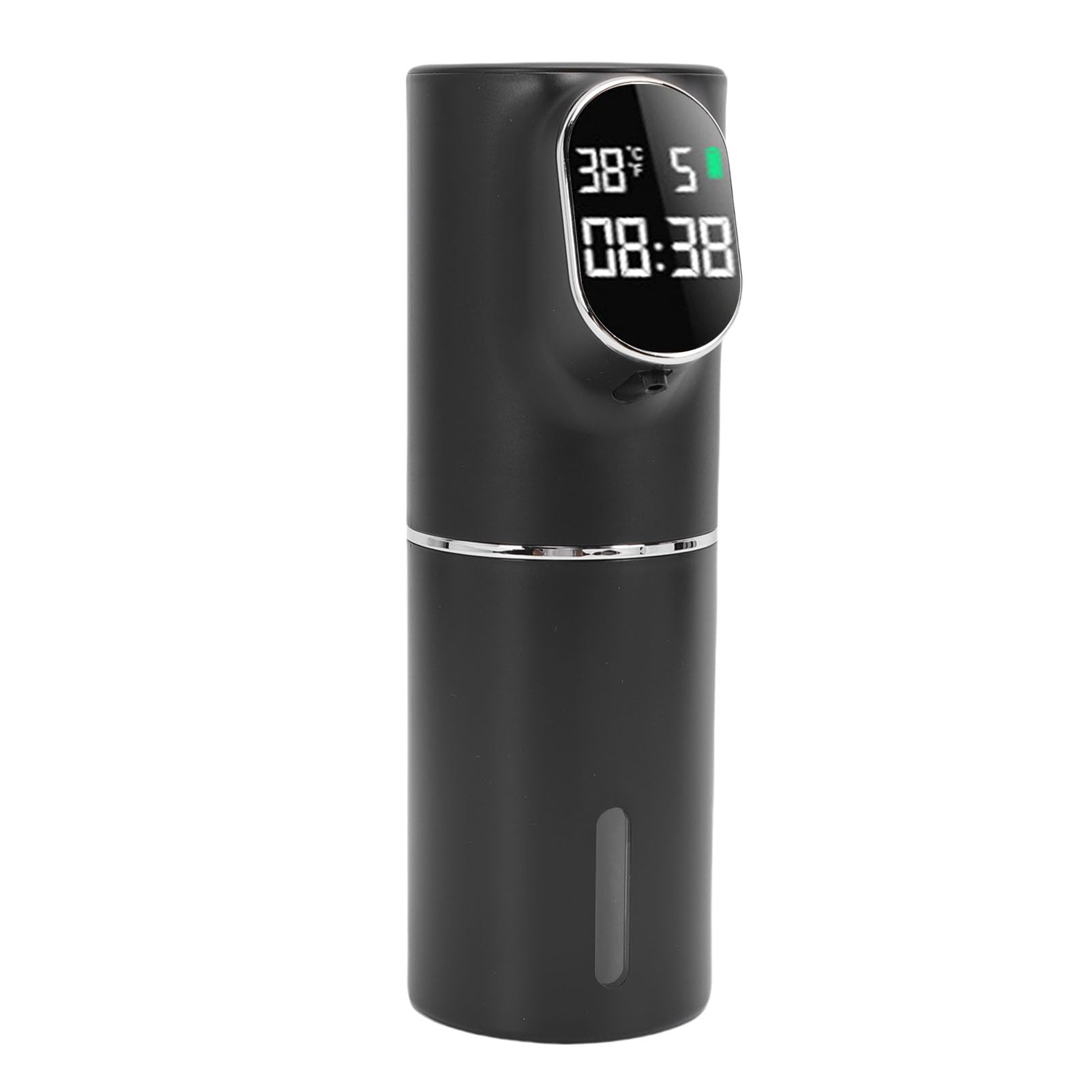 Dispensador Automático de Espumoso, Dispensador de de Manos Eléctrico Recargable sin Contacto para Cocina y Baño, ABS de 320ml (Negra)