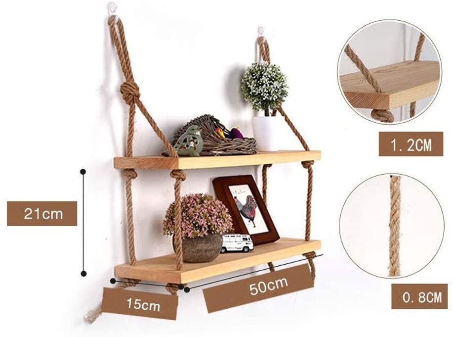 Amazon｜ZXKYZR8 DIY 1〜4層棚木製ハンギング鉢植え植物棚壁スイング