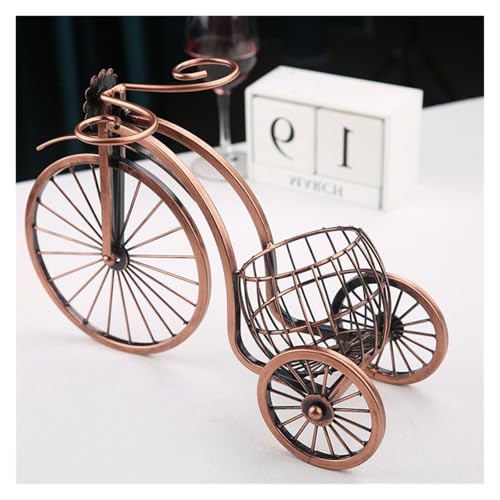 Soporte para botellas de vino de metal vintage miniatura 7