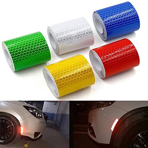 MEDBUDDY Hawk Eye High Intensity Water Proof Conspicuity Warning Reflective Radium Tape Sticker 2 Inch X 2 Meter (2 Meter Each Color) (Pack Of 5 Multicolored)-image-7