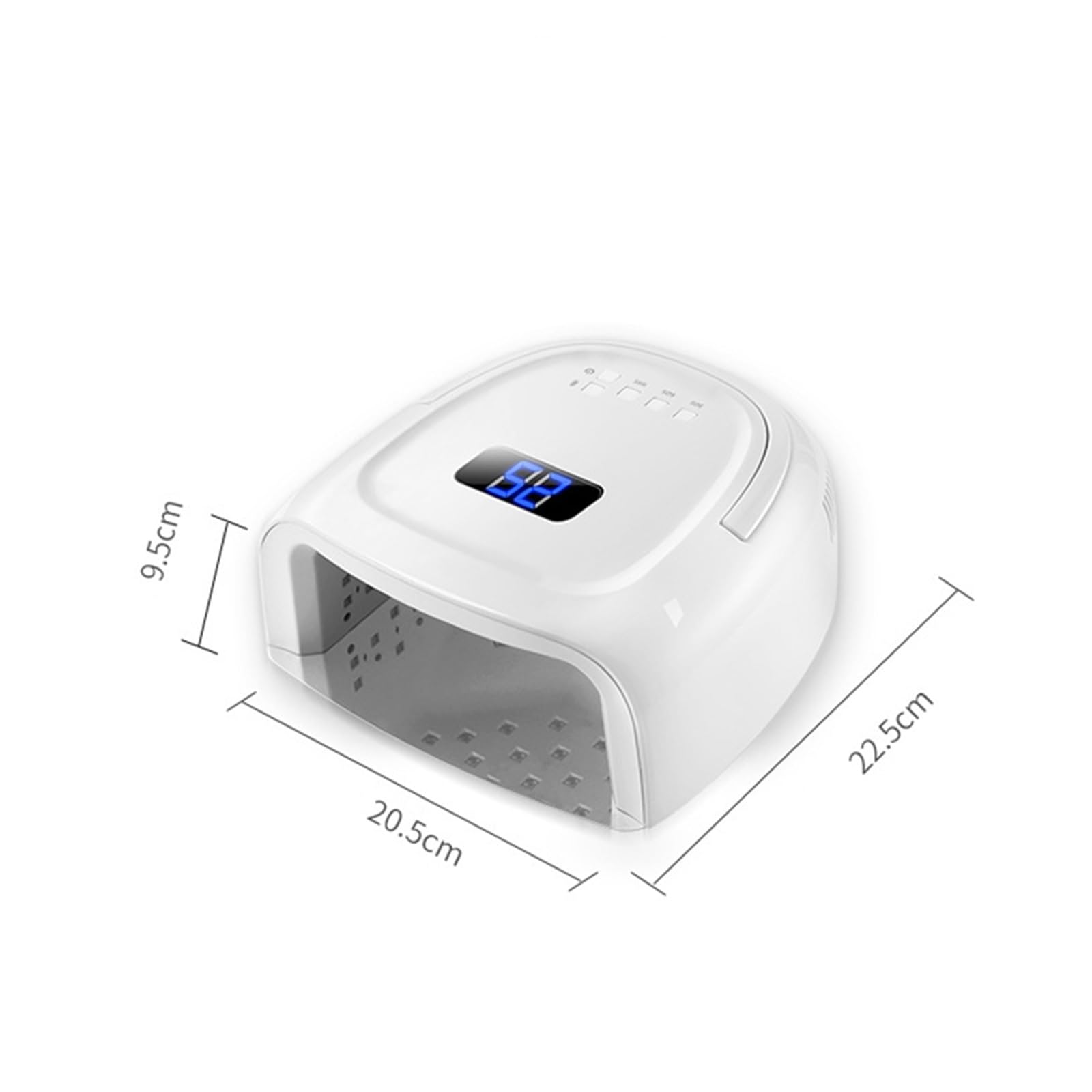 Lampa UV do paznokci, Lampa LED UV do paznokci 60W Suszarka Akumulatorowa lampa Bezprzewodowy lakier żelowy Cure Light Bezprzewodowa Maszyna manicure(Red light)