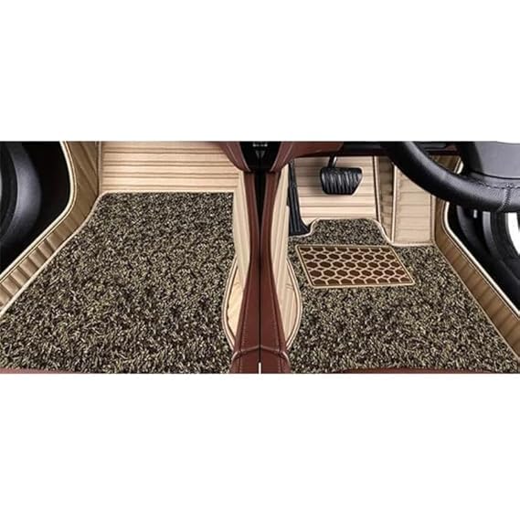 Image of 10D Car Foot Mat for Maruti Suzuki S-Cross (2012-2018) | Beige