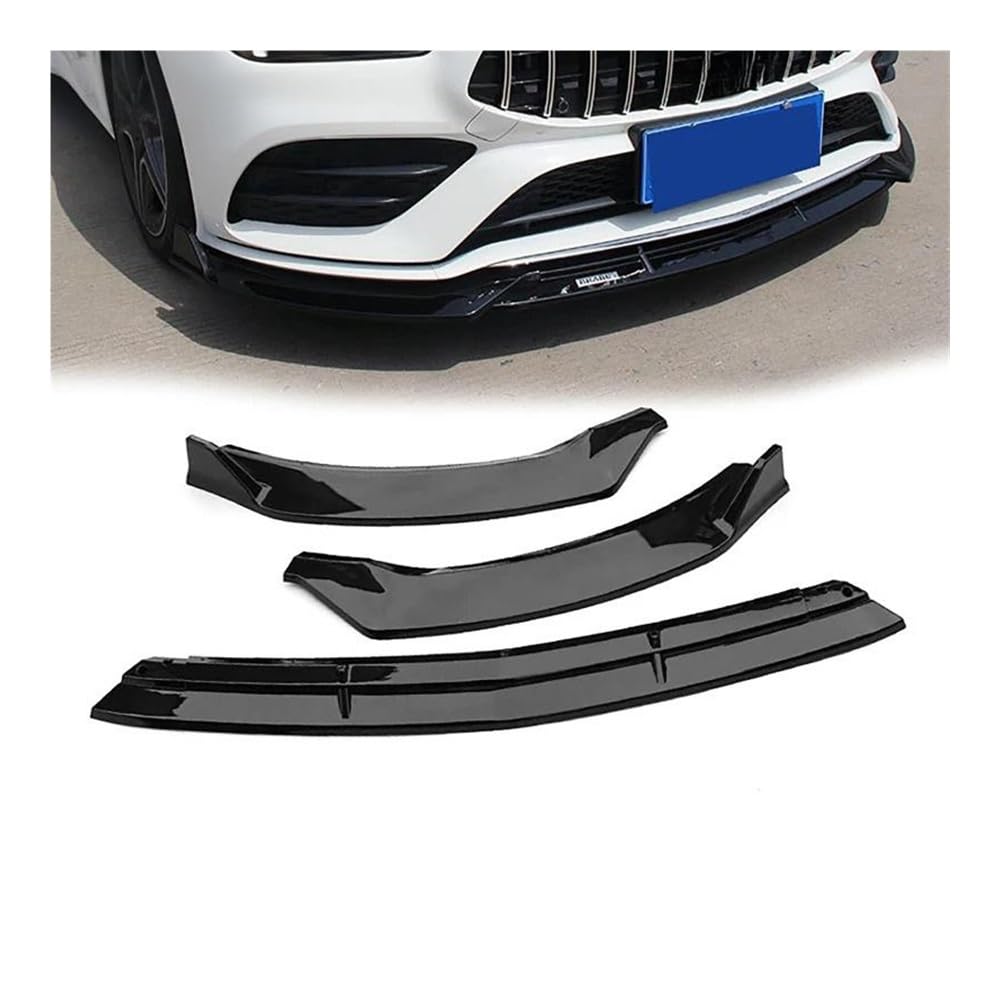 Car Front Bumper Lip Spoiler Splitter Compatible for Benz CLA Class C118 X118 W118 CLA220 250 CLA35 45 AMG Pre-Lci 2020-2023(Carbonfiber)