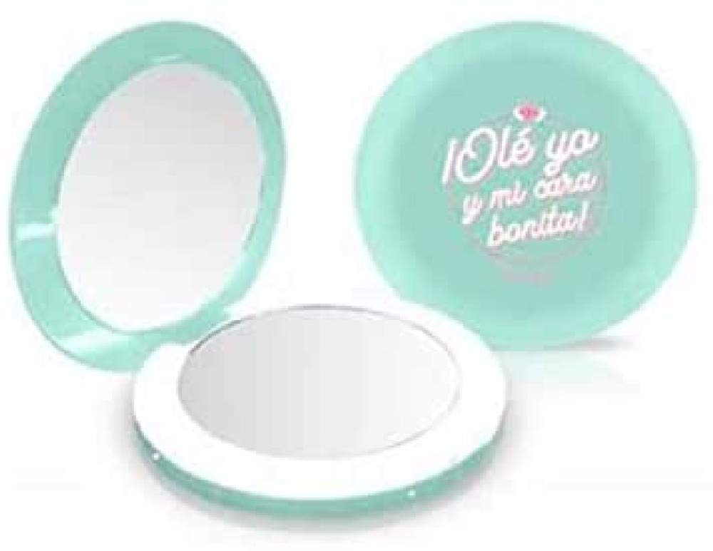 BeterWonder Mirror with Light, Black, Standard