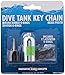 Innovative Scuba Concepts Scuba Diving Tank O-Ring Dive Kit Keychain with Pick - Silver