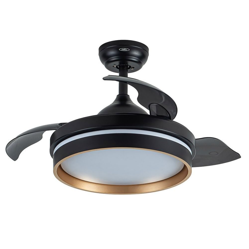 ABRILA ventilateur de plafond Ventilador Dc Nalon 48w noir/oro 3aspas 91d