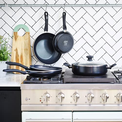 GreenChef Diamond Gezonde Keramische Anti-aanbak 28 cm/ 4,3 liter Sauteerpan met Deksel en 2 Zijgrepen, Koekenpan, PFAS-Vrij, Geschikt voor Inductie, Ovenbestendig tot 160˚C, Zwart - Image 8