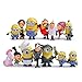 Modelo De Anime14 Unids/Lote Minion Agnes GRU Edith Margo Figuras En Miniatura Juguetes PVC Figura De Acción Modelo Encantador Niños Juguetes 4-6 Cm
