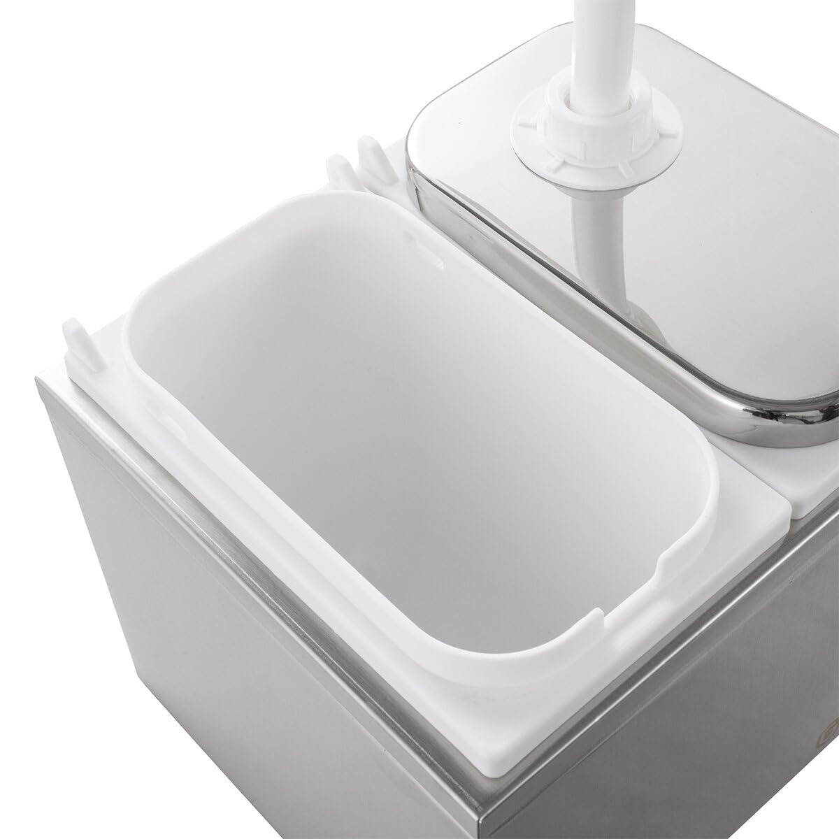 GastroHero Saucenspender 2x 2 Liter – Dosierpumpe PP für Saucen, Ketchup, Mayonnaise, Dressings & Flüssigkeiten – Gastronomiebedarf