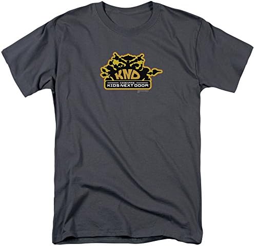 Trevco Kids Next Door-Knd Logo - Short Sleeve Adult 18-1 Tee - Charcoal44; Extra Large