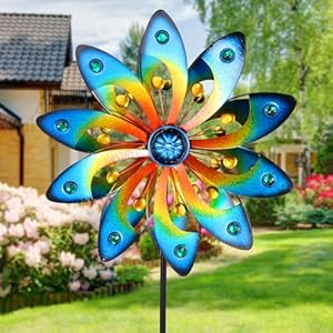 Wind Spinner for Yard and Garden Metal Windmill Outdoor Kinetic Wind Sculpture for Yard Patio Lawn Decoration, 55.5 Inch Wind Spinner for Yard and Garden Metal Windmill Outdoor Kinetic Wind Sculpture for Yard Patio Lawn Decoration 555 Inch