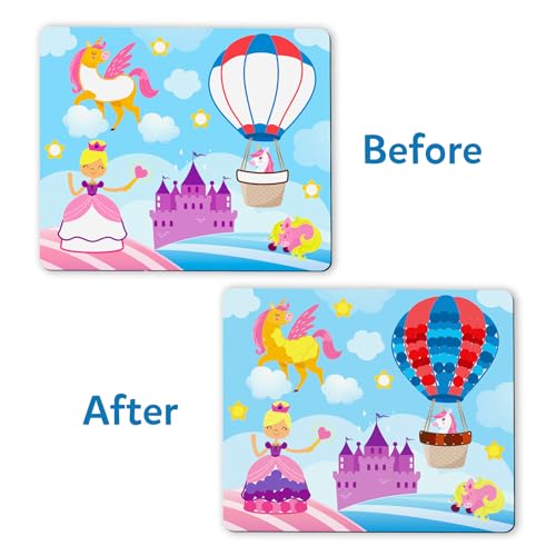 Image of Skillmatics Dot It Sticker Art - Unicorns & Princesses, Mess-Free Fun for Kids, 500+ Stickers, Craft Kits, DIY Scrapbooking Activity, Travel Toys, Gifts for Girls & Boys Ages 3, 4, 5, 6, 7
