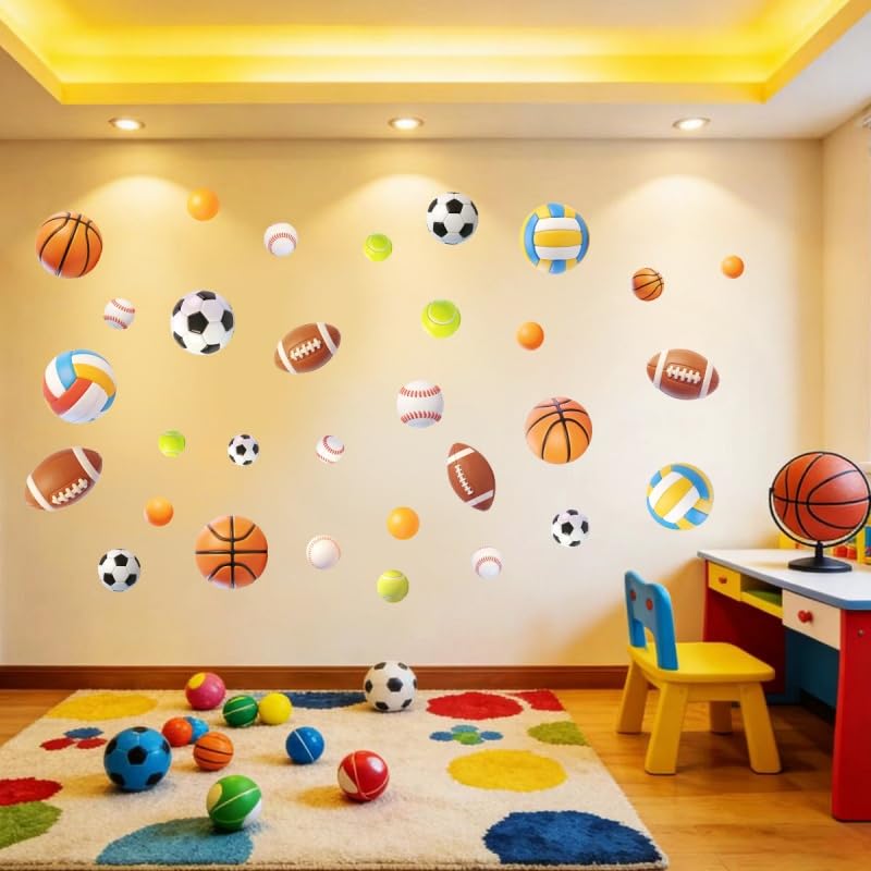 372 Piezas Vinilos Deportivos para Pared miniatura 3