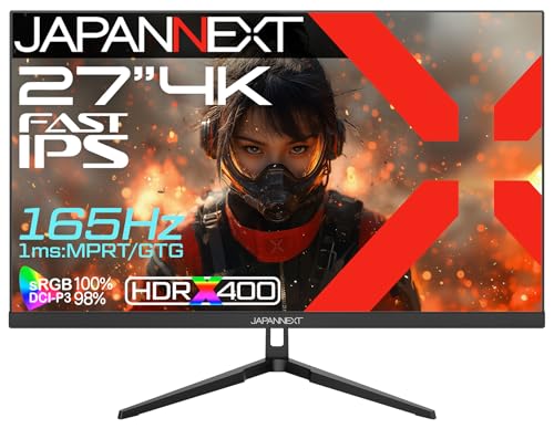 JAPANNEXT 27インチ 4Kゲーミングモニター 165Hz 1ms Amazon.co.jp限定】JAPANNEXT 27型 フルHDパネル搭載165Hz対応