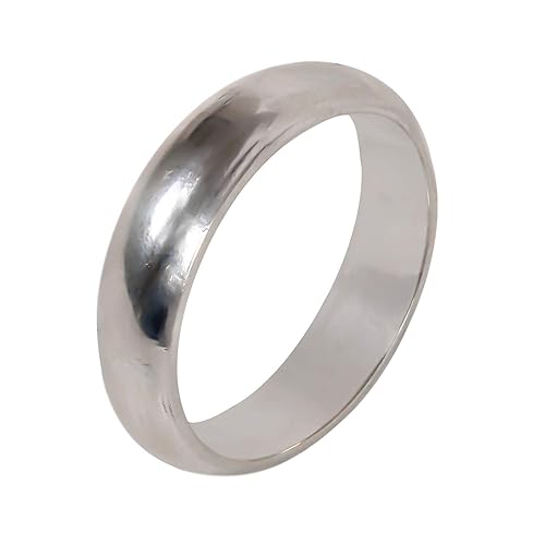 925 Sterling Silver Finger Ring Band for Unisex