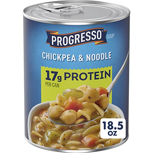 Progresso Chickpea &amp; Noodle Protein Soup, Vegetarian, 18.5 oz.