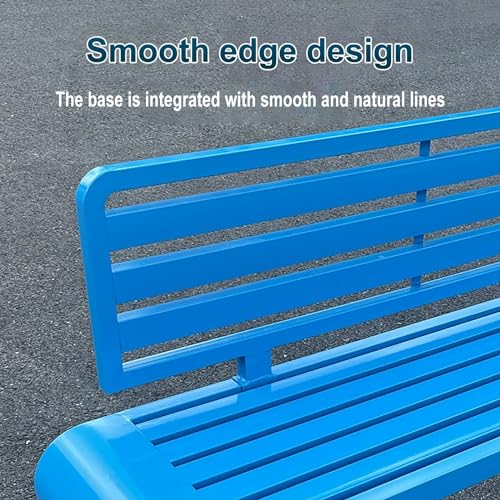 Banc de jardin avec dossier en acier galvanisé de qualité pour cour