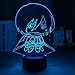 Lampada 3D Attacco su Titan Mikasa Ackerman 3D Illusione ottica 3D 16 colori che cambiano le luci notturne con telecomando e Smart Touch, regali di Natale e compleanno per bambini