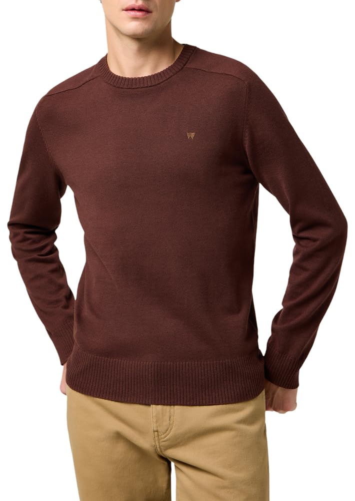 Wrangler Knit Sweater, Mahogany, L