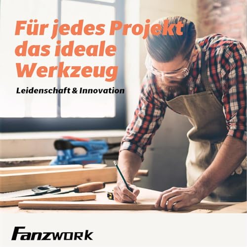 FANZWORK Knabber Blechknabber Knabber Nibbler Blechschere Blechnibbler 600W (mit Koffer und 2 x Stempeln)