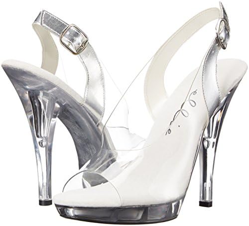 Ellie Shoes Women's 521-spring-w Heeled Sandal, Clear, 9 D US | Image 6