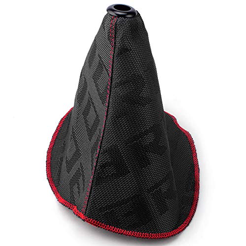RASTP Universal Fabric Shifter Shift Boot Cover Manual/Auto Shift Knob Boot Dust Cover,Black by RASTP - Image 3