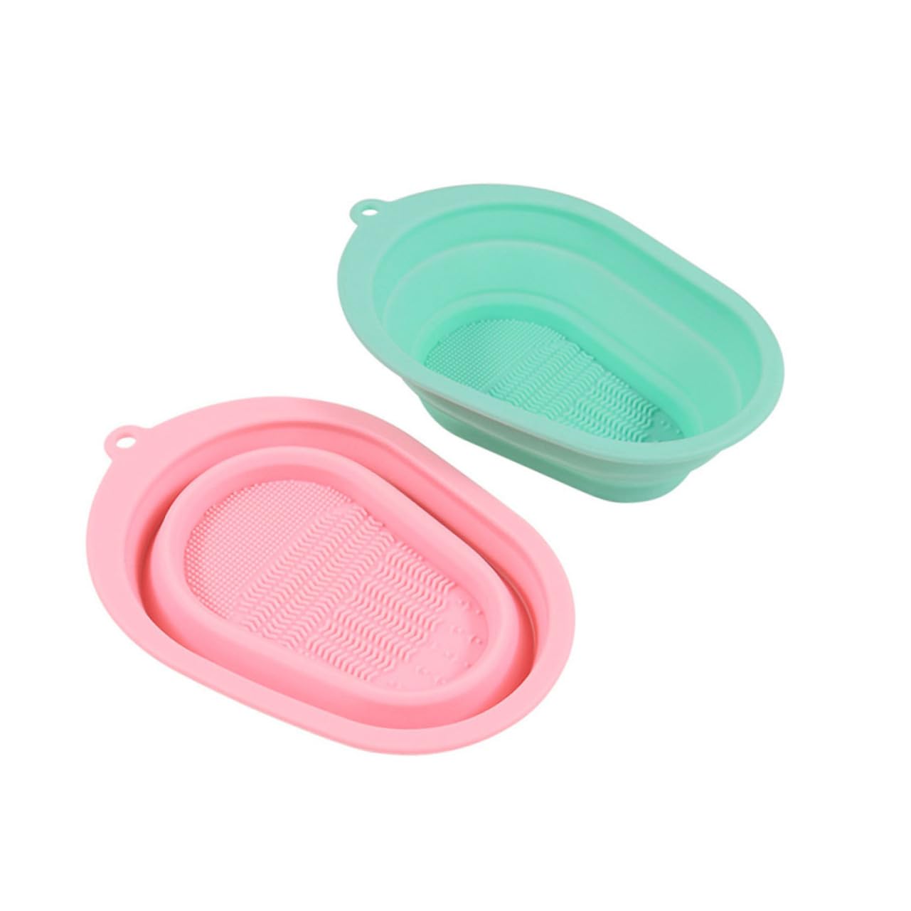 MAGICLULU 3 Set Di Spugna Per La Pulizia Dei Pennelli Da Trucco in Silicone Spazzola Pieghevole Ciotola Per Il Lavaggio Strumento Di Bellezza Scrubber Per Uso Domestico 2 Pezzi * 3