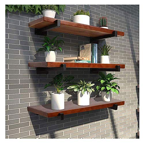 HJW Praktische Opbergrek 2 Pack Zwarte Plank Bodembeugel, Wandplank Wanddecoratie Boek Plank Keuken Woonkamer Opslag One-Word Ondersteuning Rack (zonder Board) 1Huiyang-01020,8 Inch - Image 8