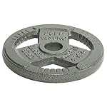 2-Inch Olympic Cast Iron Weight Plate for Strength Training & Weightlifting, Multiple Sizes - Image 3