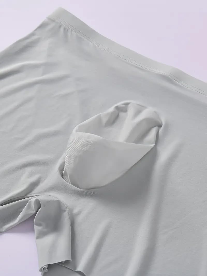 GOLD XIONG Men's Traceless Brief Boxers Ice Silk undewearsexy See-Through Transparent Briefs - Image 4