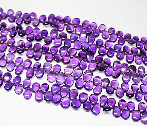 Améthyste violette d'Afrique en goutte pour créer vos bijoux de mariage