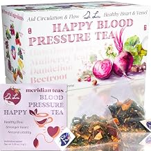 Dr. Lus Happy Blood Pressure Tea | 100% Natural Heart Functional Tea for Blood Pressure Support | Beetroot, Hawthorn Berry, Mulberry Leaf, Dandelion 10 Super Herbs in Corn Fiber Pyramid Bags