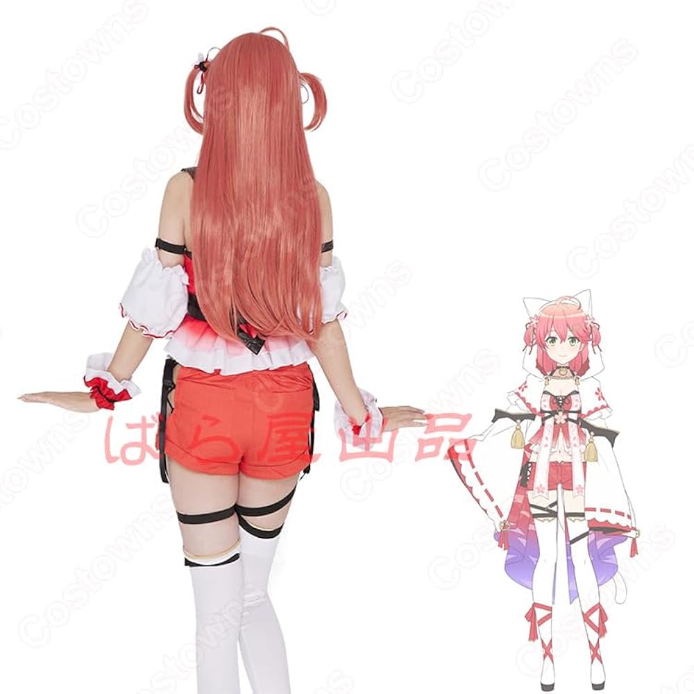 箱*読様 さくらみこ 戦闘服 コスプレ ウィッグセット 箱*読様 さくらみこ 戦闘服 コスプレ ウィッグセット 箱*読様 さくら