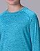 4 Pack: Youth Boys Long Sleeve Shirts Dry Fit Athletic Clothes for Teens, Kids Active Performance Tshirts with Thumb Holes (Set 5, Large)