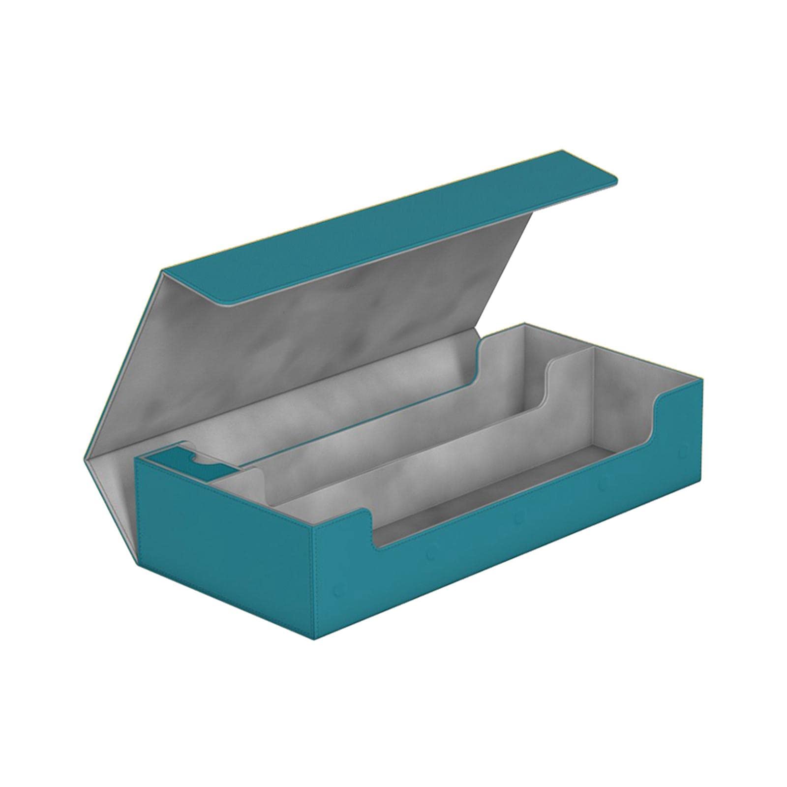 550 etui na karty + przegroda - pudełko na karty kolekcjonerskie 405 x 200 x 90 mm zielony, benzynowy niebieski