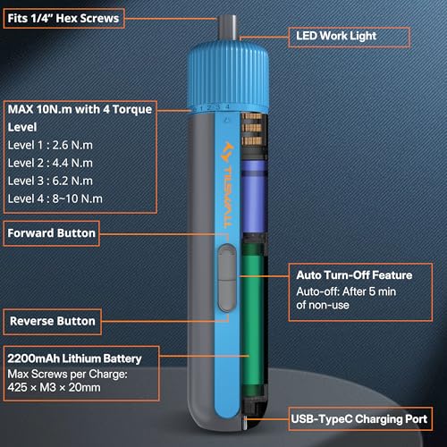 Tilswall 4V Electric Screwdriver Cordless - image 6