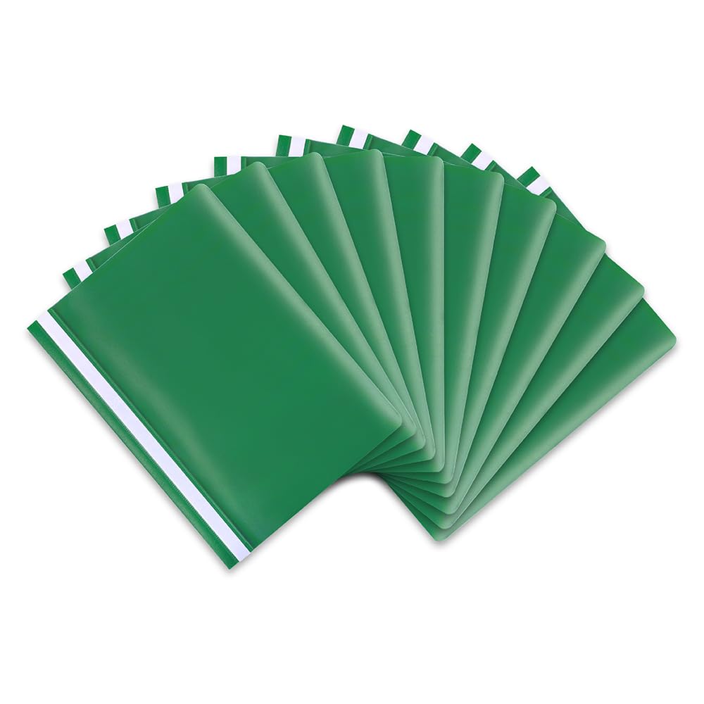 Hamelin A4 Green Polypropylene Project Folders, Pack of 25 - Durable, Lightweight, and Vibrant