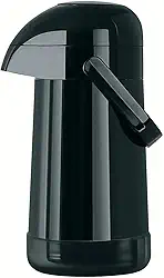 Garrafa Térmica Magic Pump cor Preto 500ml - Jato forte. Exclusivo sistema anti-pingos
