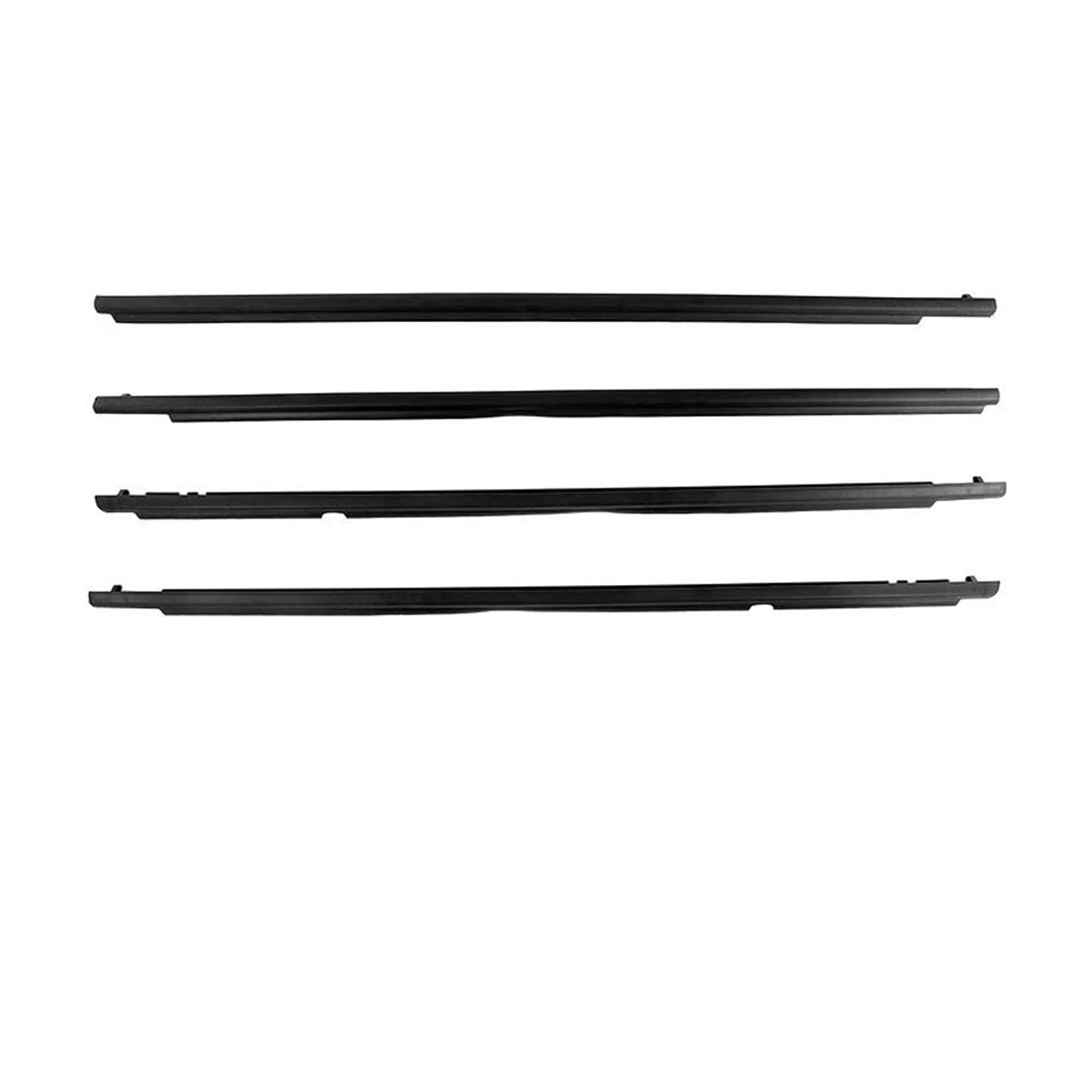 Jbpihzt One Color 4Pcs Car Rubber Seal Belts Left Right Window Weatherstrip Moulding Trim For Toyota For Corolla 2009-2012