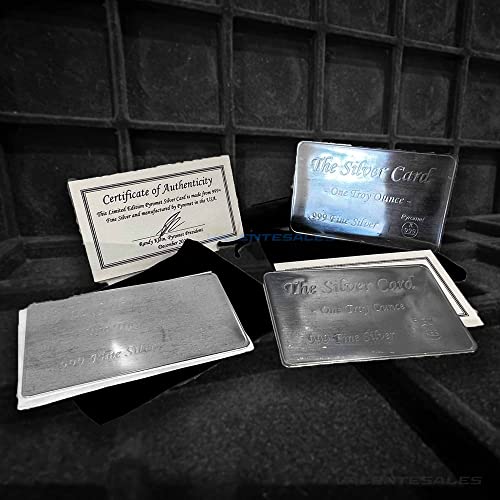 Pyromett999 Silver Card 999+ one Ounce w/COA Minted by Pyro-met9993