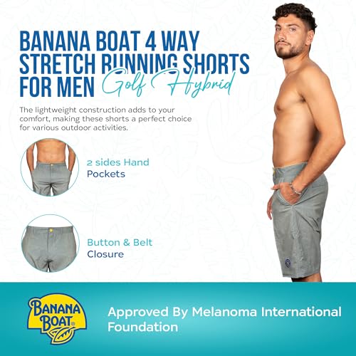 Banana Boat 4 Way Stretch Running Shorts for Men | Golf Hybrid Quick Dry Shorts | Running Shorts | Mens Hybrid Swim Shorts3