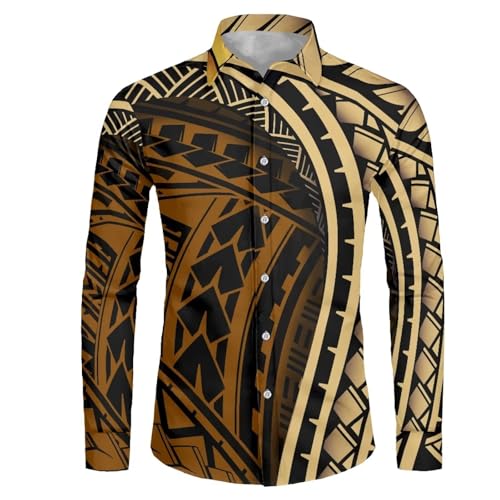 Tribal Polynesian American Samoa Print Off Shoulder Dress Match Men Shirts Party Club Couple Set 2Pcs Outfits2